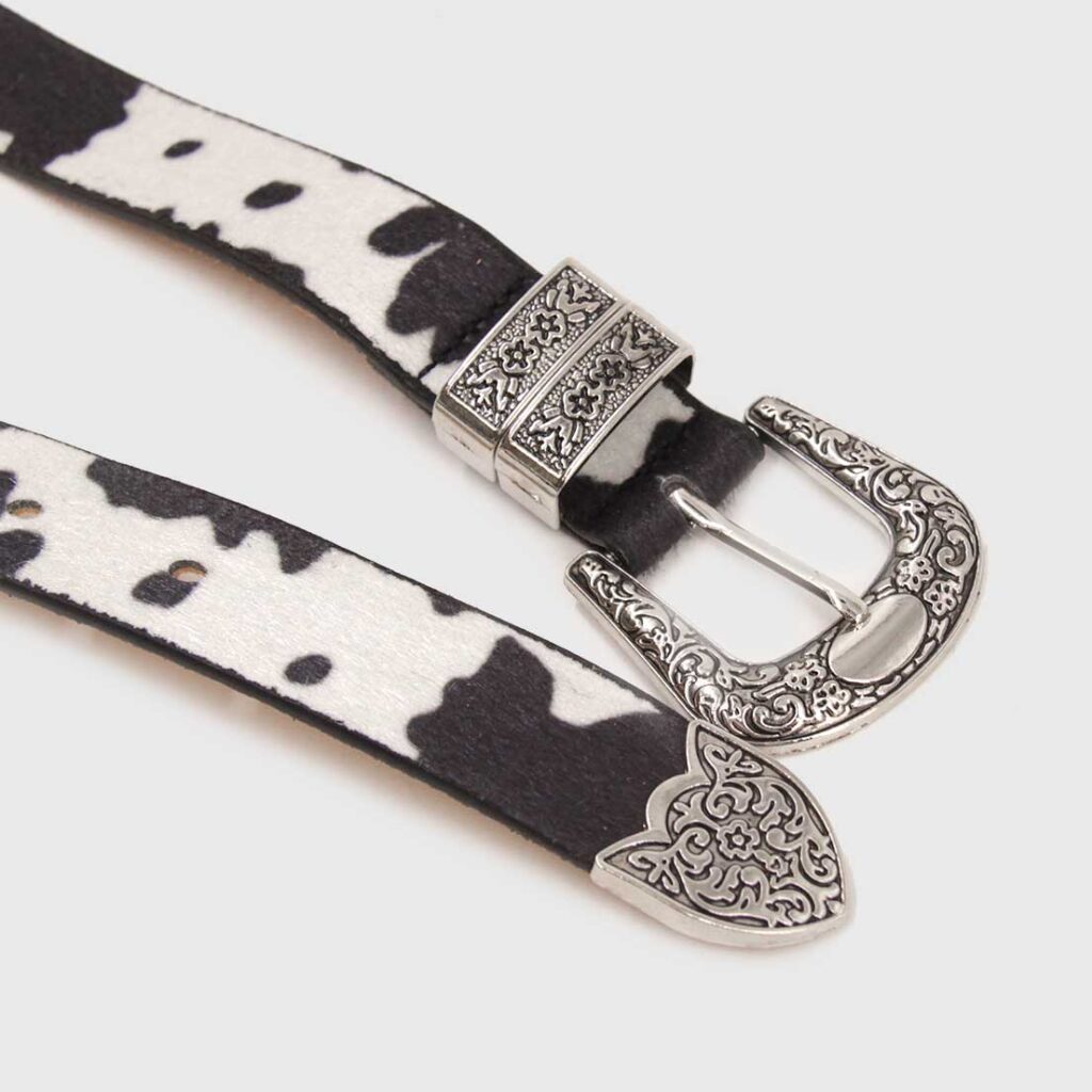 Cinturón Estampado Vaca