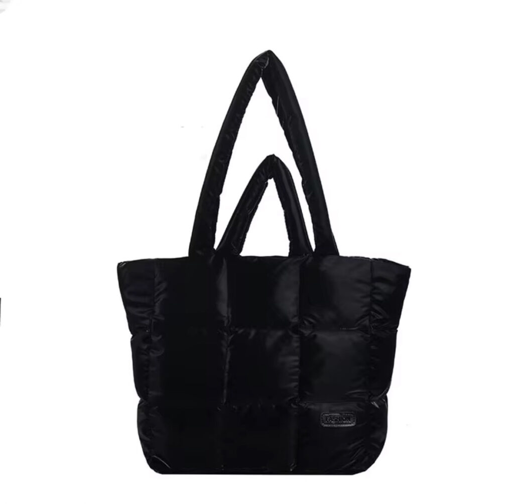 Bolso Tote Puffer Negro