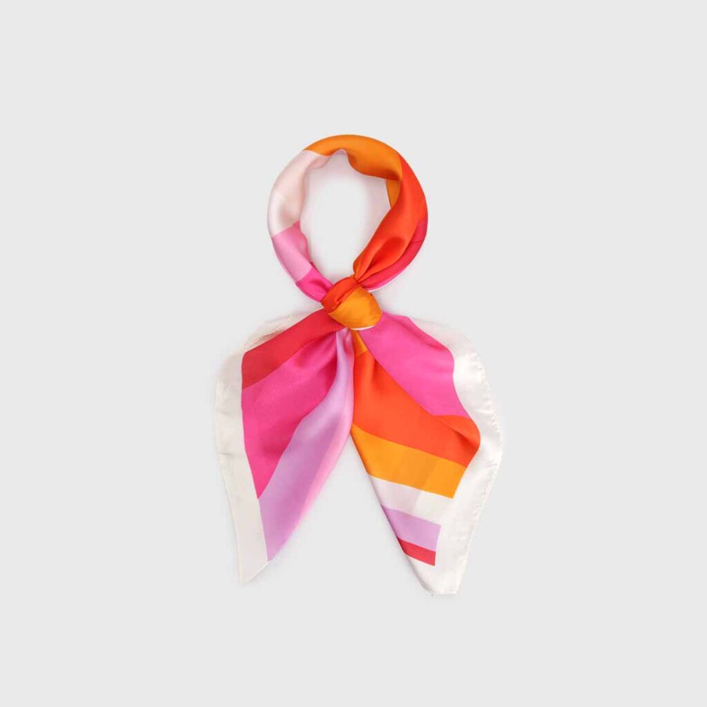 Pañuelo Seda Corto Estampado