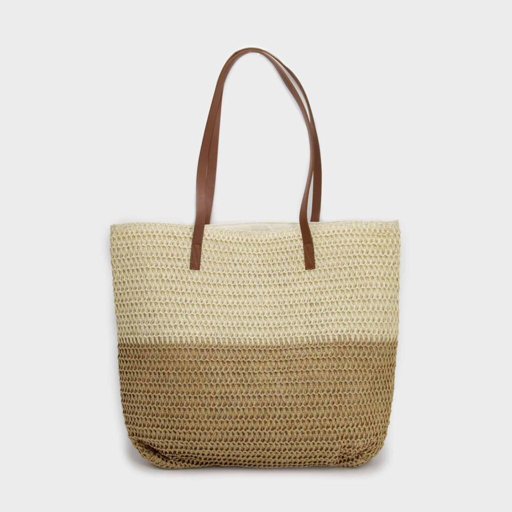 Bolso Rafia Bicolor