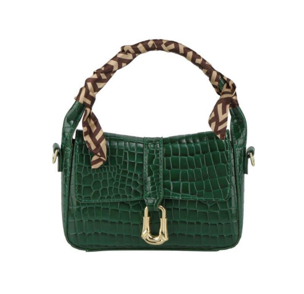Cartera Croco Broche
