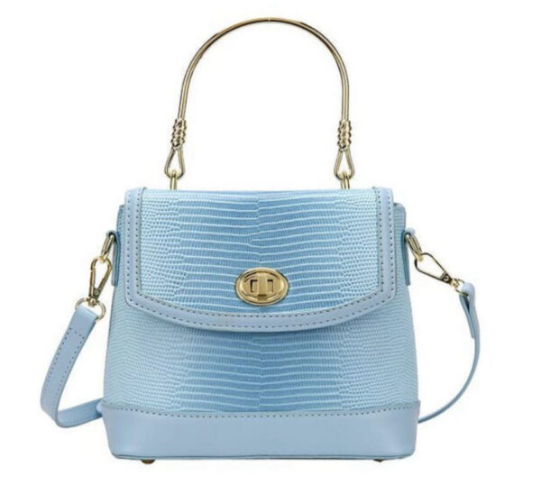 Cartera Pitón Celeste