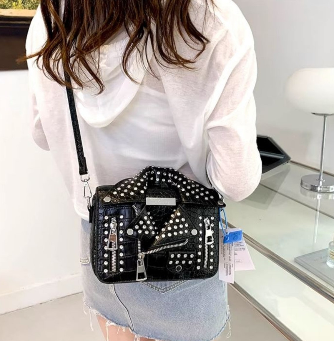 Cartera Chaqueta Tachas: imagen 2