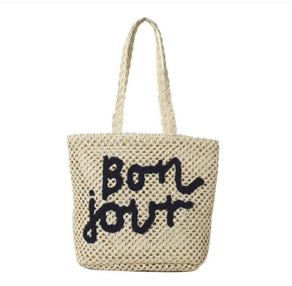 Bolso Mimbre Bon Jour